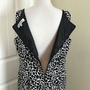 Kasper Dresses - Kasper Animal Print Sheath Dress Sleeveless Sz 14 Kasper Dresses - Kasper Animal Print Sheath Dress Sleeveless Sz 14